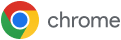 A Google Chrome logója.