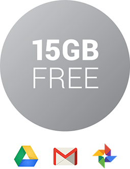 15 GB ingyenes Google Drive-tárhely – logó